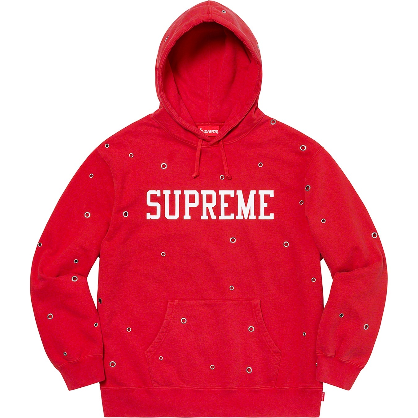 Eyelet Hooded Sweatshirt view 3